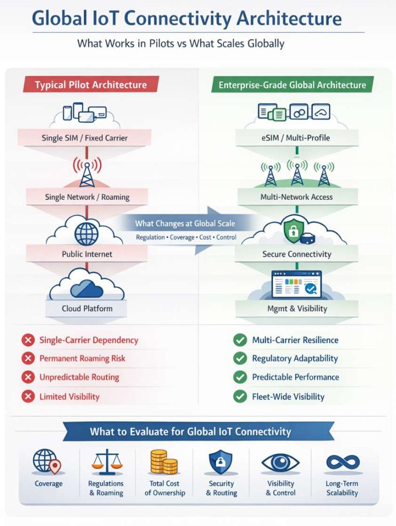 How to Choose the Right IoT Connectivity for Global Deployments (2026 Guide) How to Choose the Right IoT Connectivity for Global Deployments (2026 Guide)