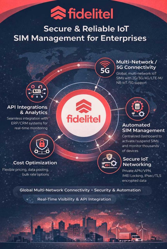 How Enterprises Choose IoT Connectivity & SIM Management Platforms, and How Fidelitel Solves the Hard Parts
